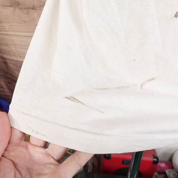 VINTAGE ROSIE THE RIVETER FEMINISM SINGLE STITCH TSHIRT SIZE XL THRASHED - Picture 5 of 16